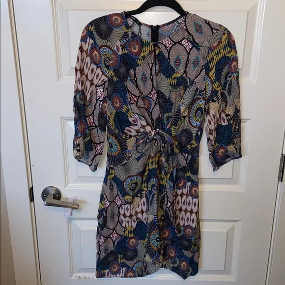 Desigual 🌈 Vibrant Patterned Long Sleeve Dress - Picture 7 of 10